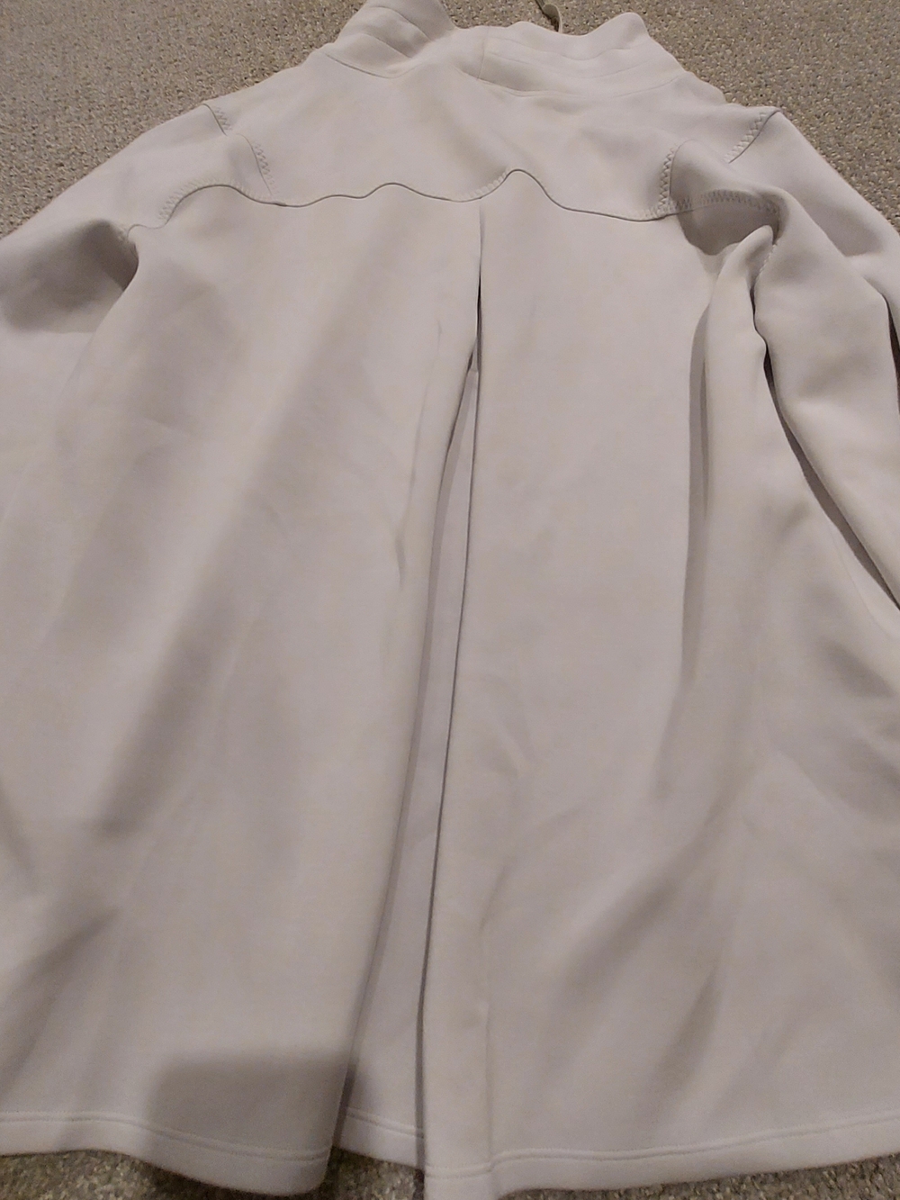 SPANX Light Gray Drawstring Funnel Neck Pullover